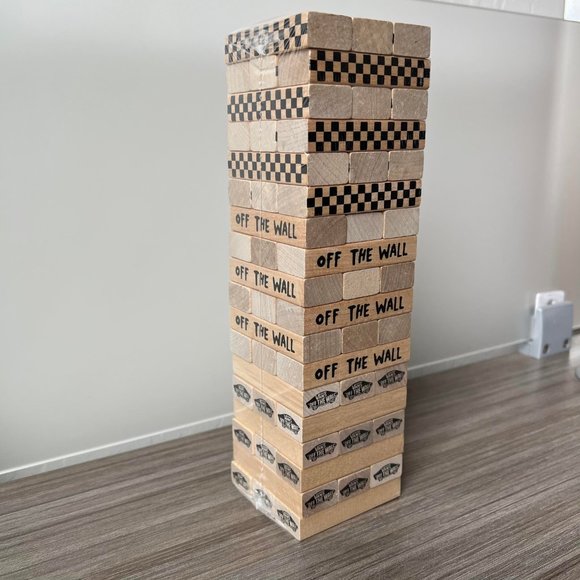 Vans Off The Wall Family Exclusive Stacking Game Wooden Blocks Jenga - Picture 2 of 6